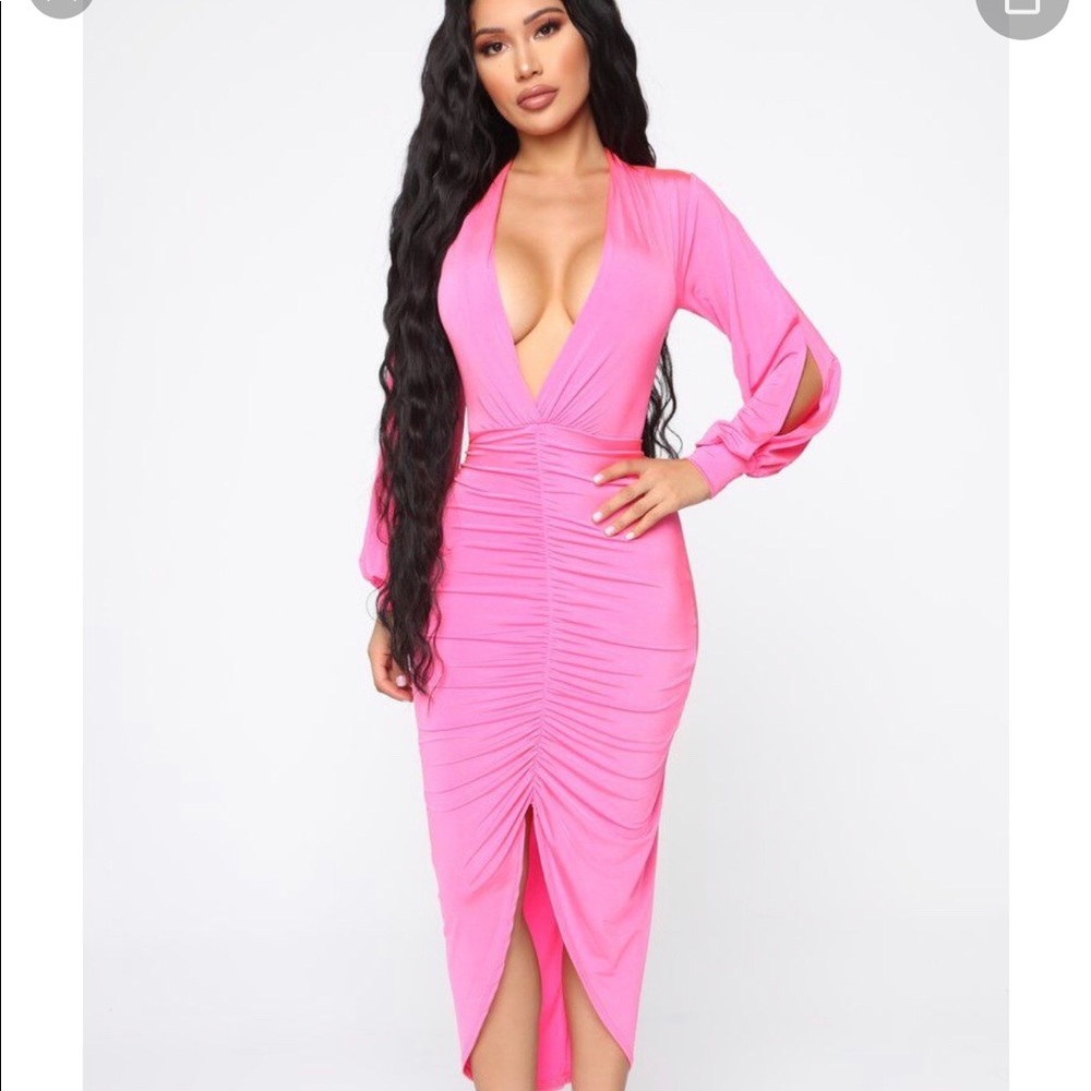 Pink Fashion Nova Dress